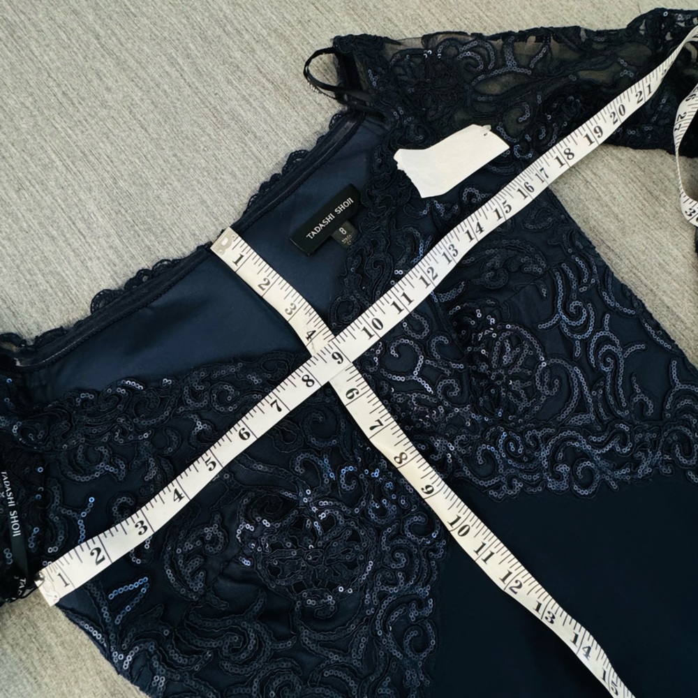 New Tadashi Shoji Allyson Evening Gown SZ 8 - Picture 5 of 10